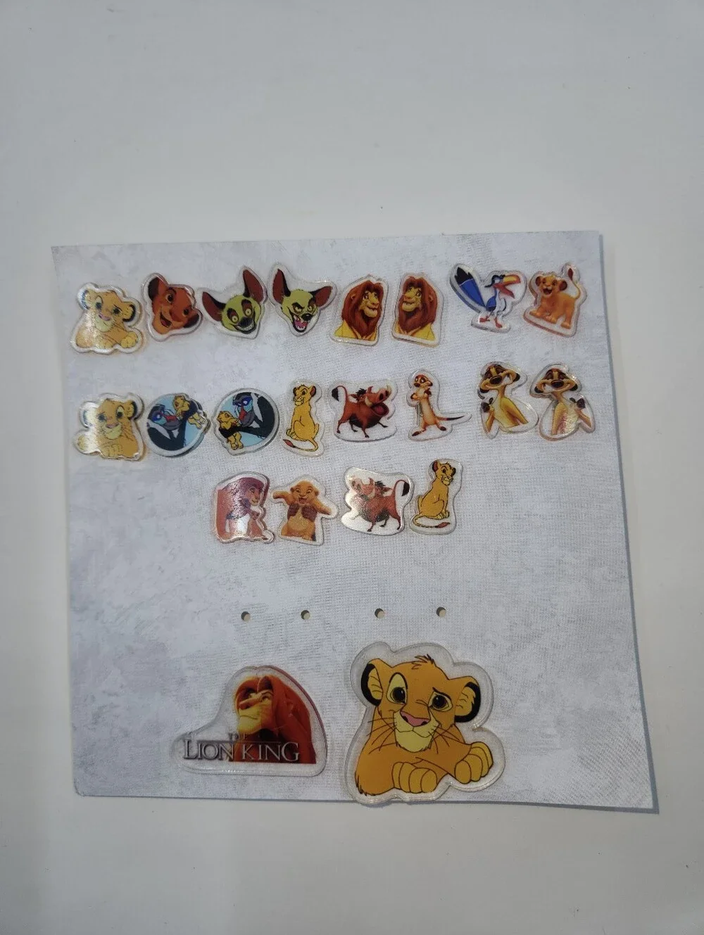Set Mix And Match Of 10 Lion Hedgehog Meerkat Icons Earrings And 2 Pins Acrylic